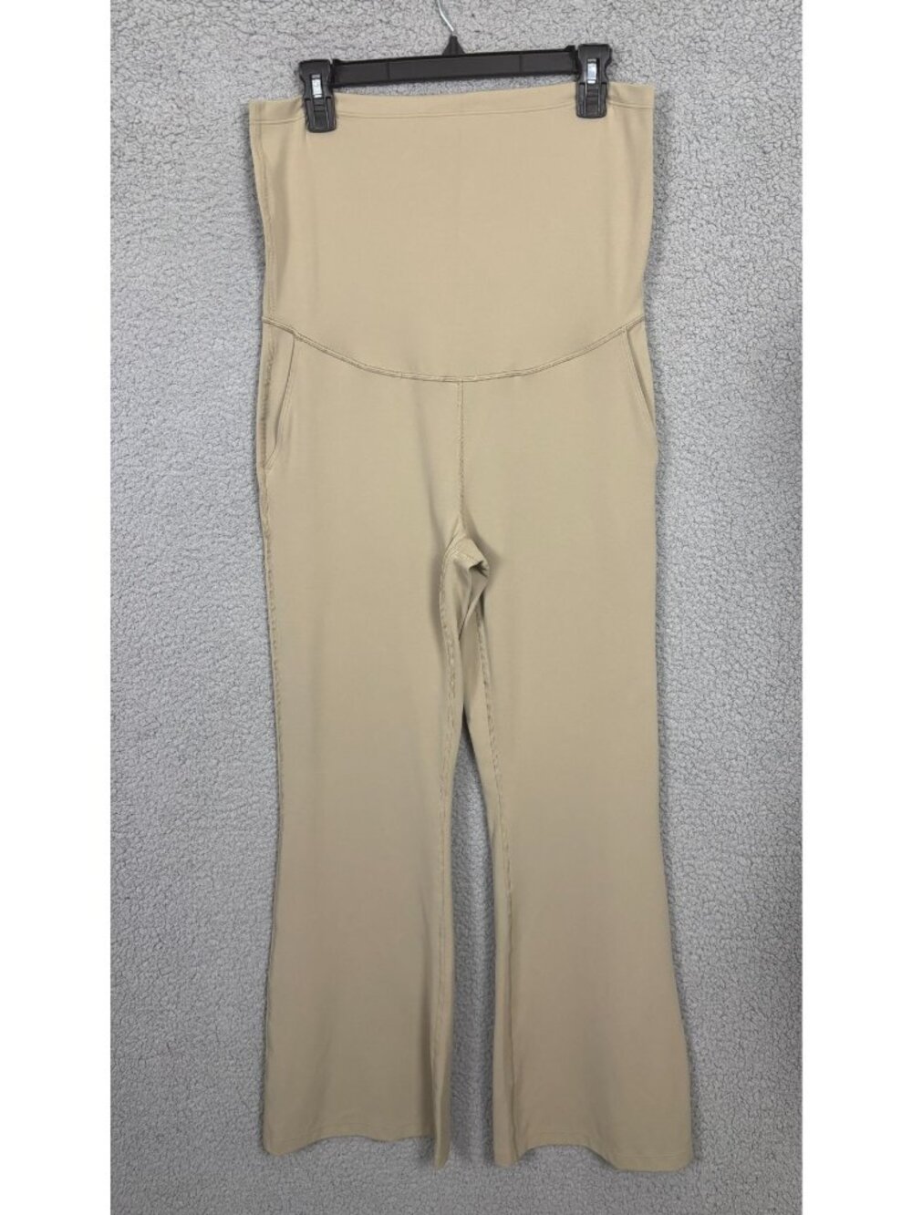 CRZ Yoga Women's Flare Maternity Legging Pocket Oak Size XL New With Tag's.